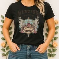 Boho No Weapon Formed Against Me Shall Prosper Christian Women's T-Shirt thumb 2