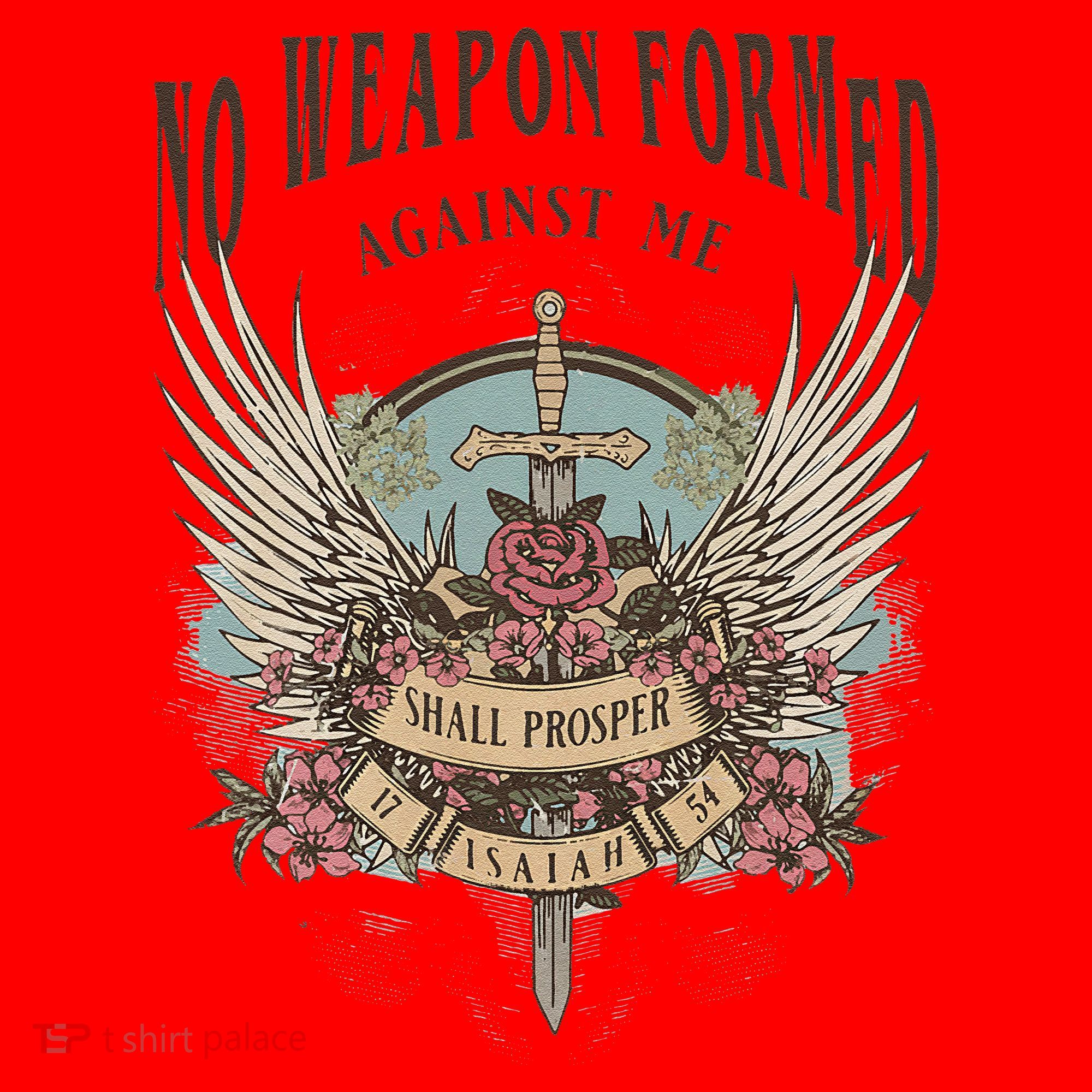 Boho No Weapon Formed Against Me Shall Prosper Christian Santa Hat
