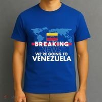 Breaking News WeRe Going To Venezuela Family Trip Matching Funny Gift T-Shirt thumb 3