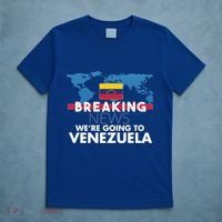 Breaking News WeRe Going To Venezuela Family Trip Matching Funny Gift T-Shirt thumb 5