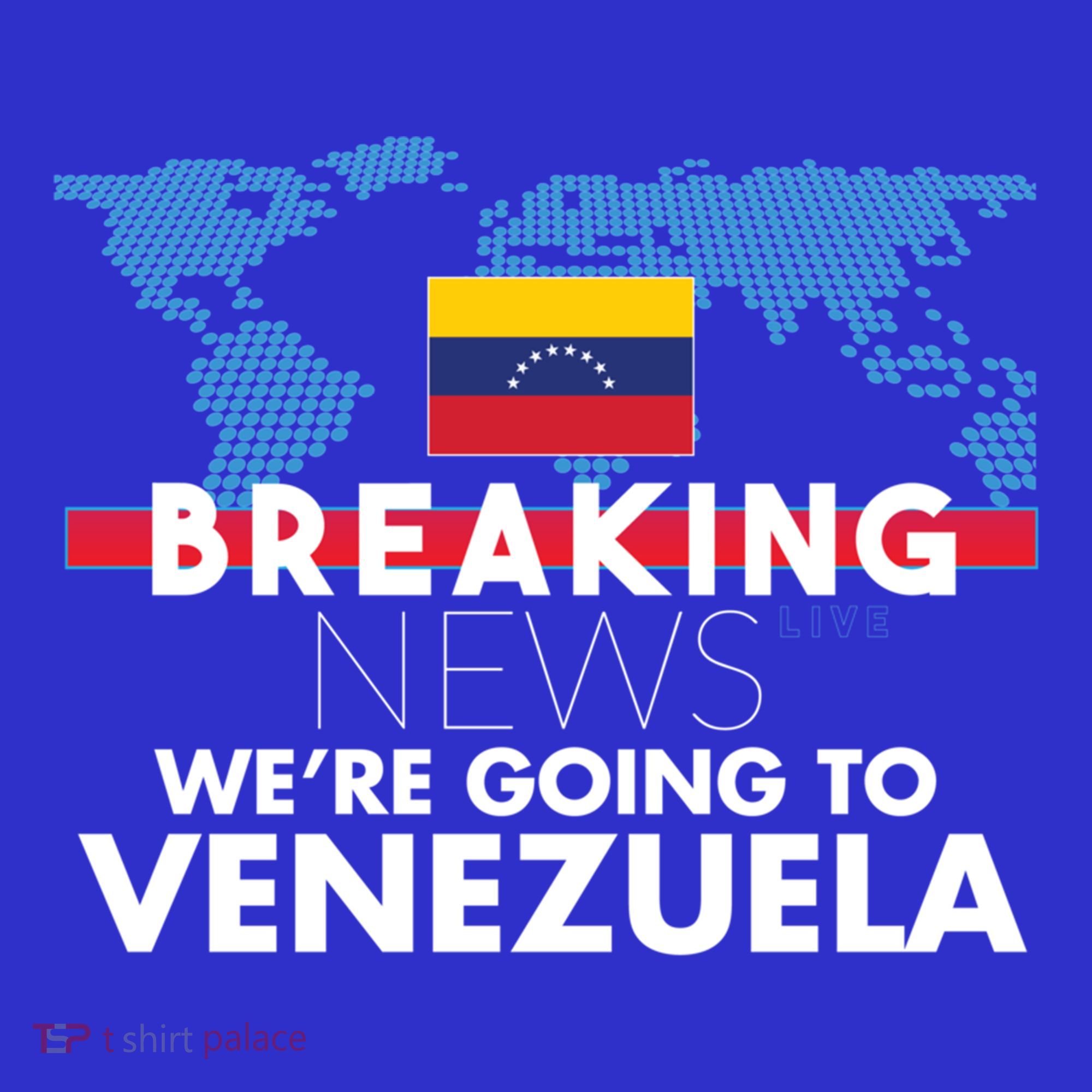Breaking News WeRe Going To Venezuela Family Trip Matching Funny Gift Women's Tank Top