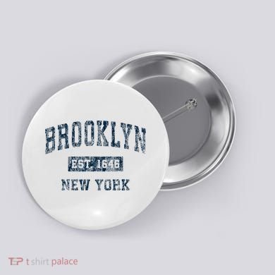 Brooklyn New York Ny Vintage Button
