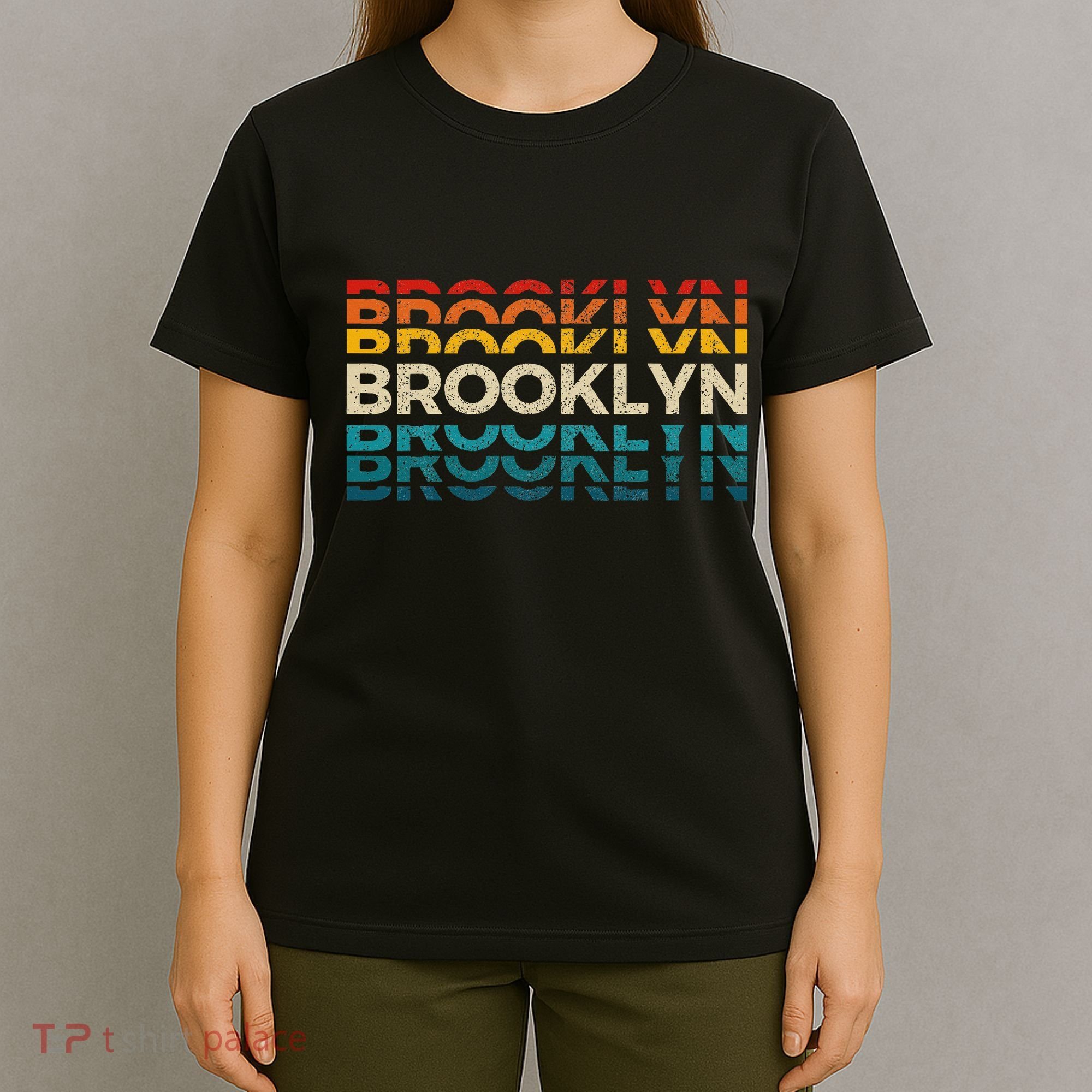 Brooklyn New York Vintage Retro Usa America Souvenir T-Shirt