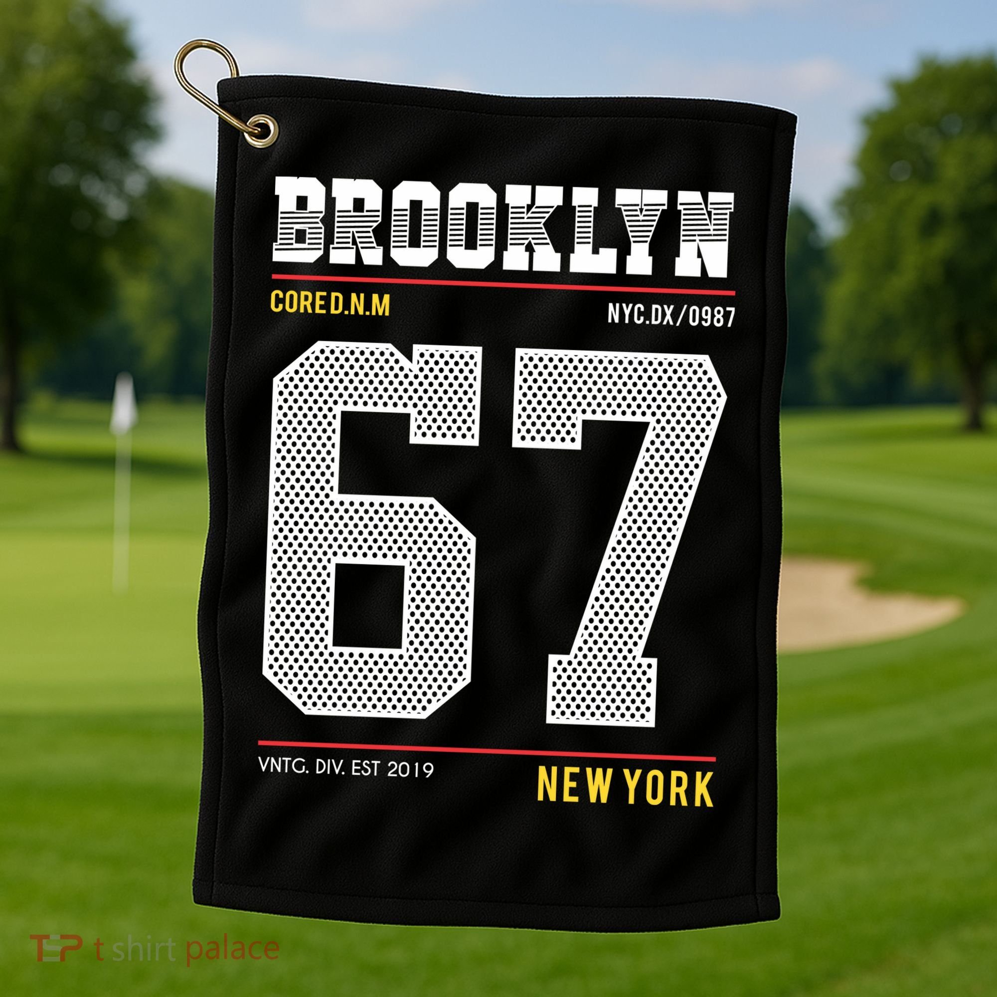 Brooklyn New York Golf Towel