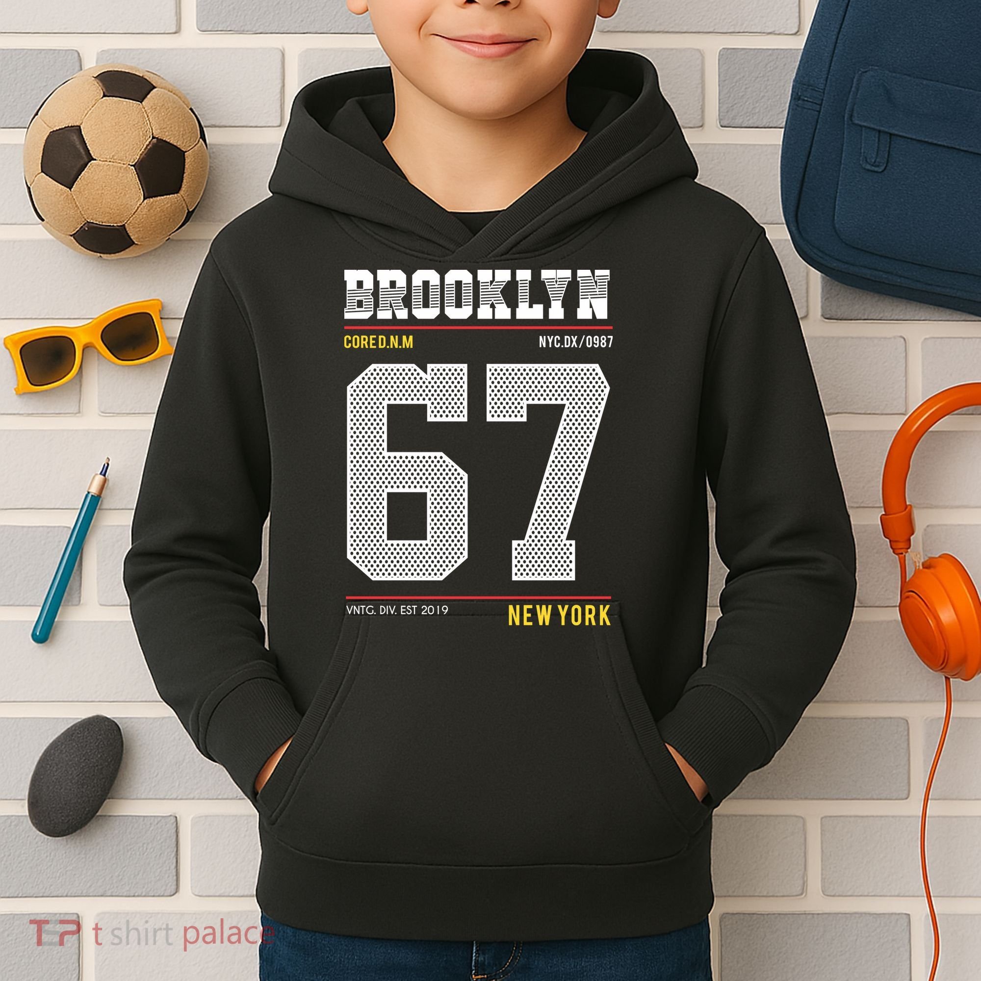 Brooklyn New York Kids Hoodie