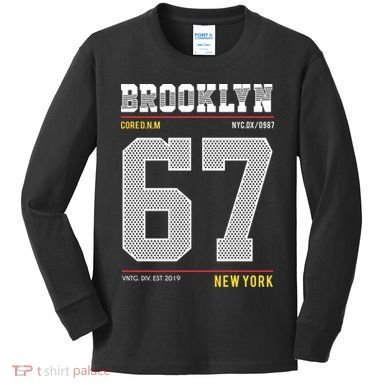 Brooklyn New York Kids Long Sleeve Shirt