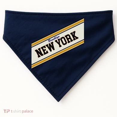 Brooklyn New York Varsity Logo USA-Made Doggie Bandana