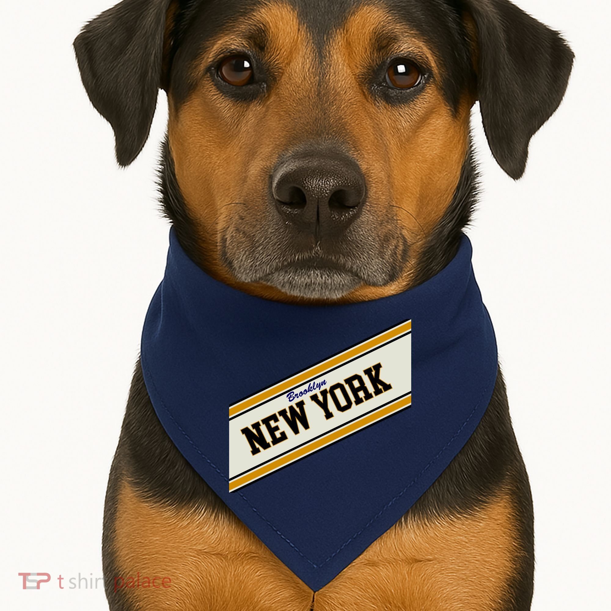 Brooklyn New York Varsity Logo USA-Made Doggie Bandana