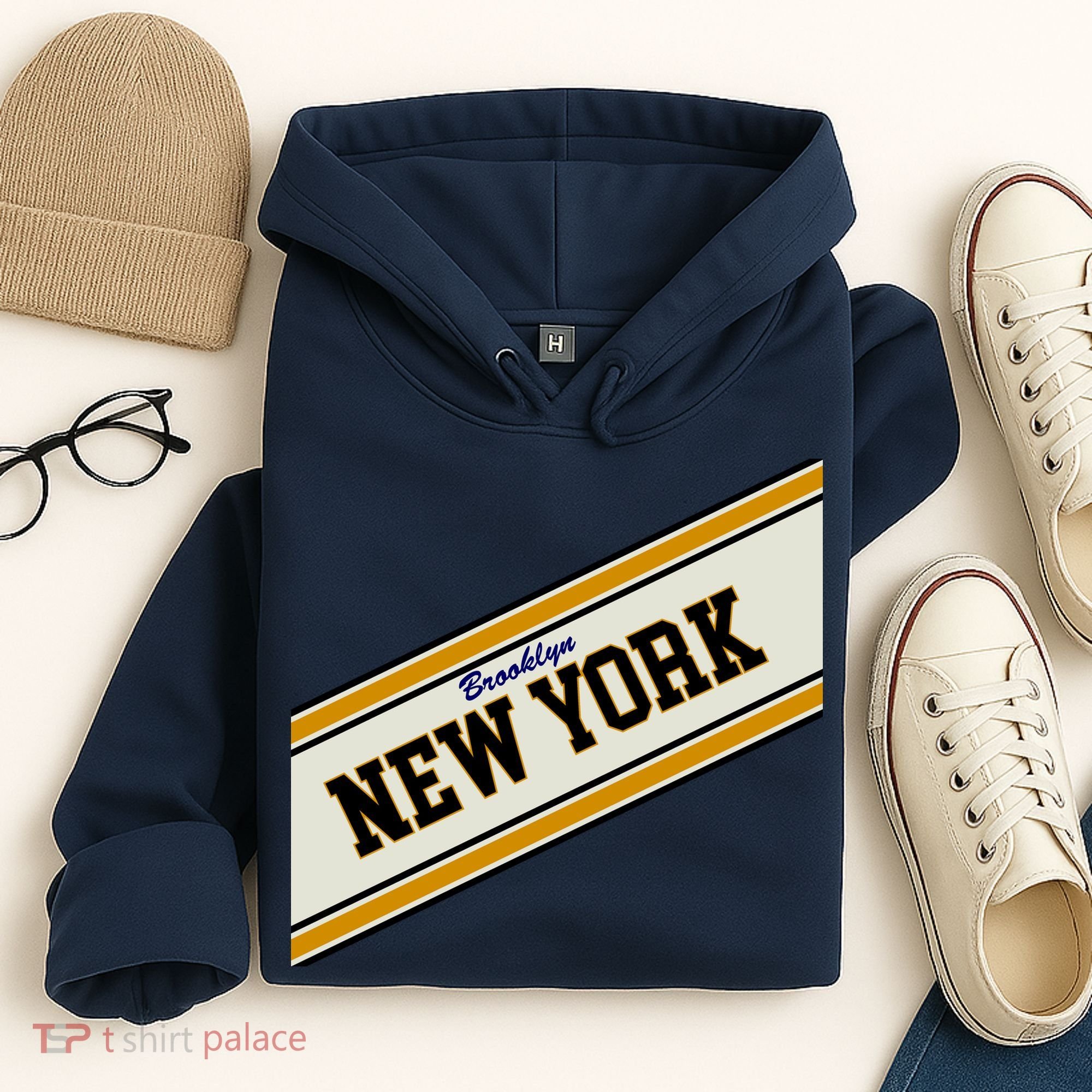 Brooklyn New York Varsity Logo Hoodie