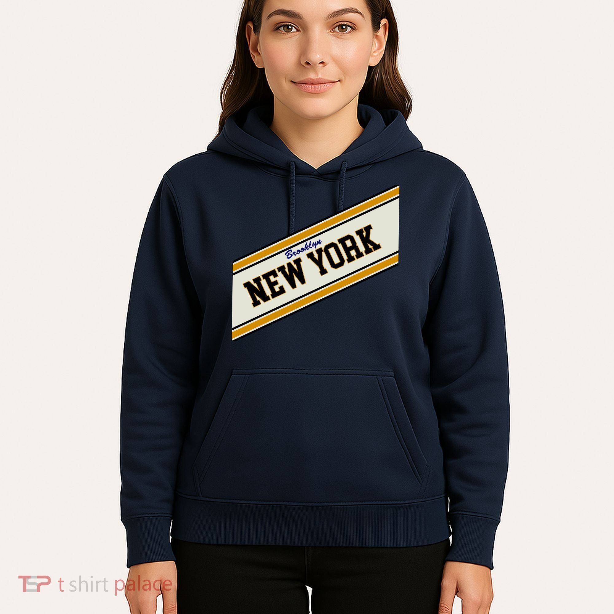 Brooklyn New York Varsity Logo Hoodie