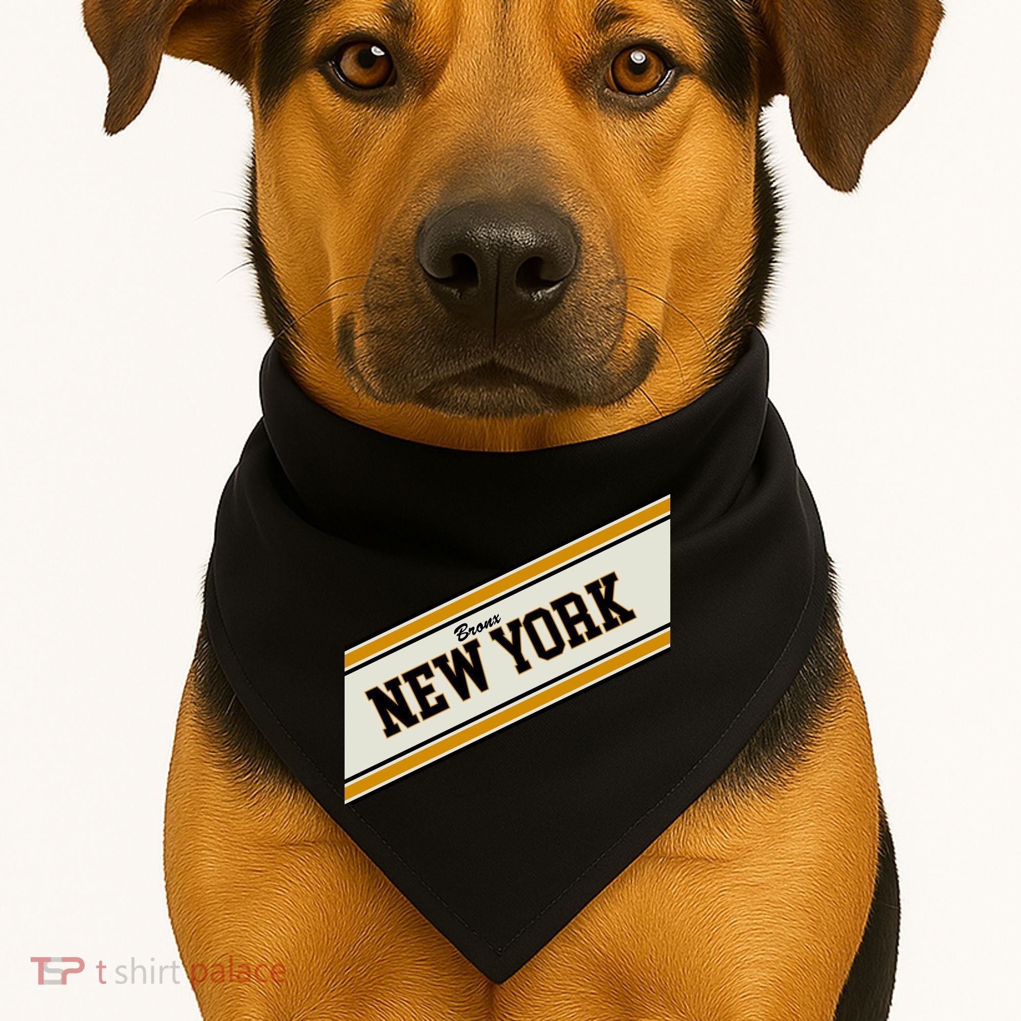 Bronx New York Varsity Logo USA-Made Doggie Bandana