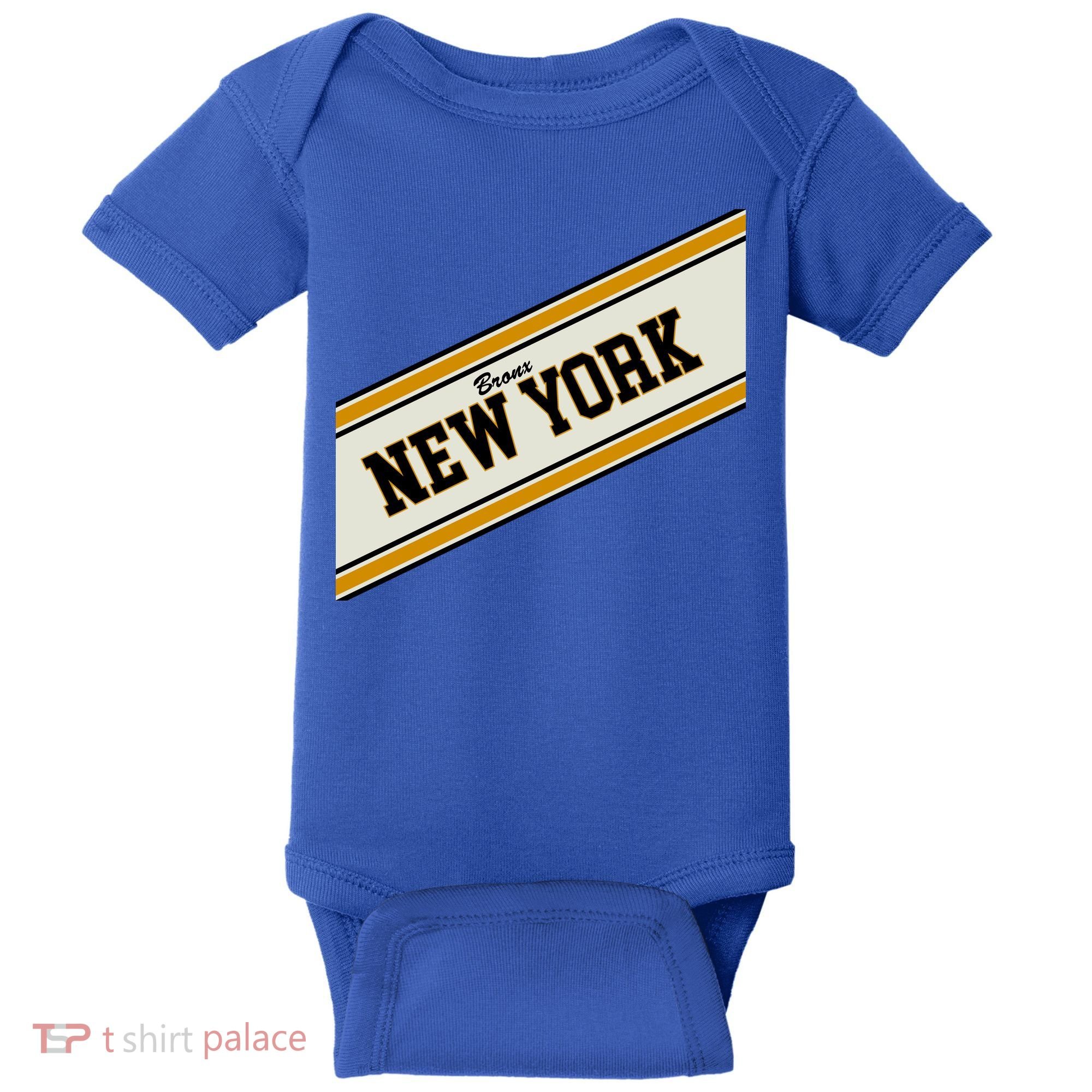 Bronx New York Varsity Logo Baby Bodysuit