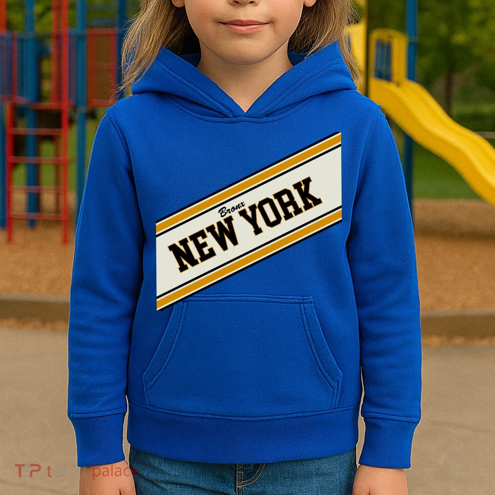 Bronx New York Varsity Logo Kids Hoodie