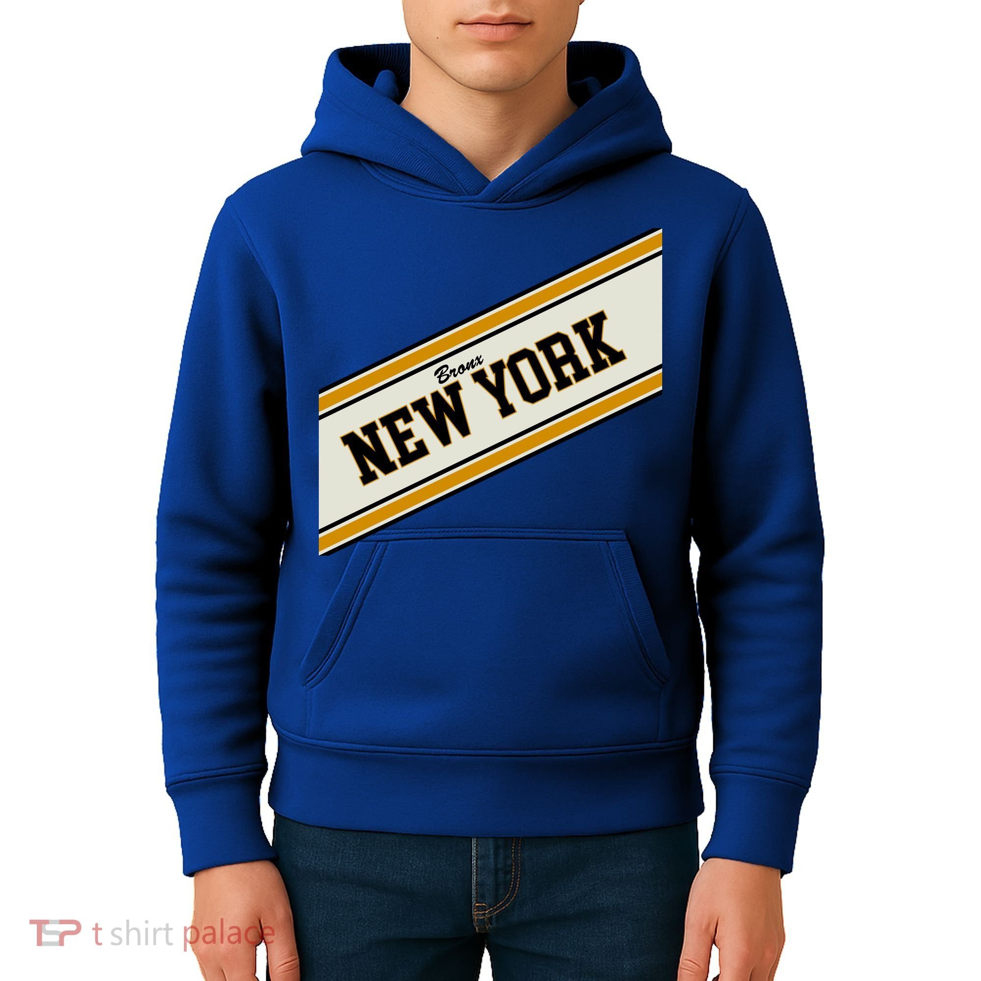 Bronx New York Varsity Logo Kids Hoodie
