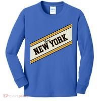 Bronx New York Varsity Logo Kids Long Sleeve Shirt thumb 0