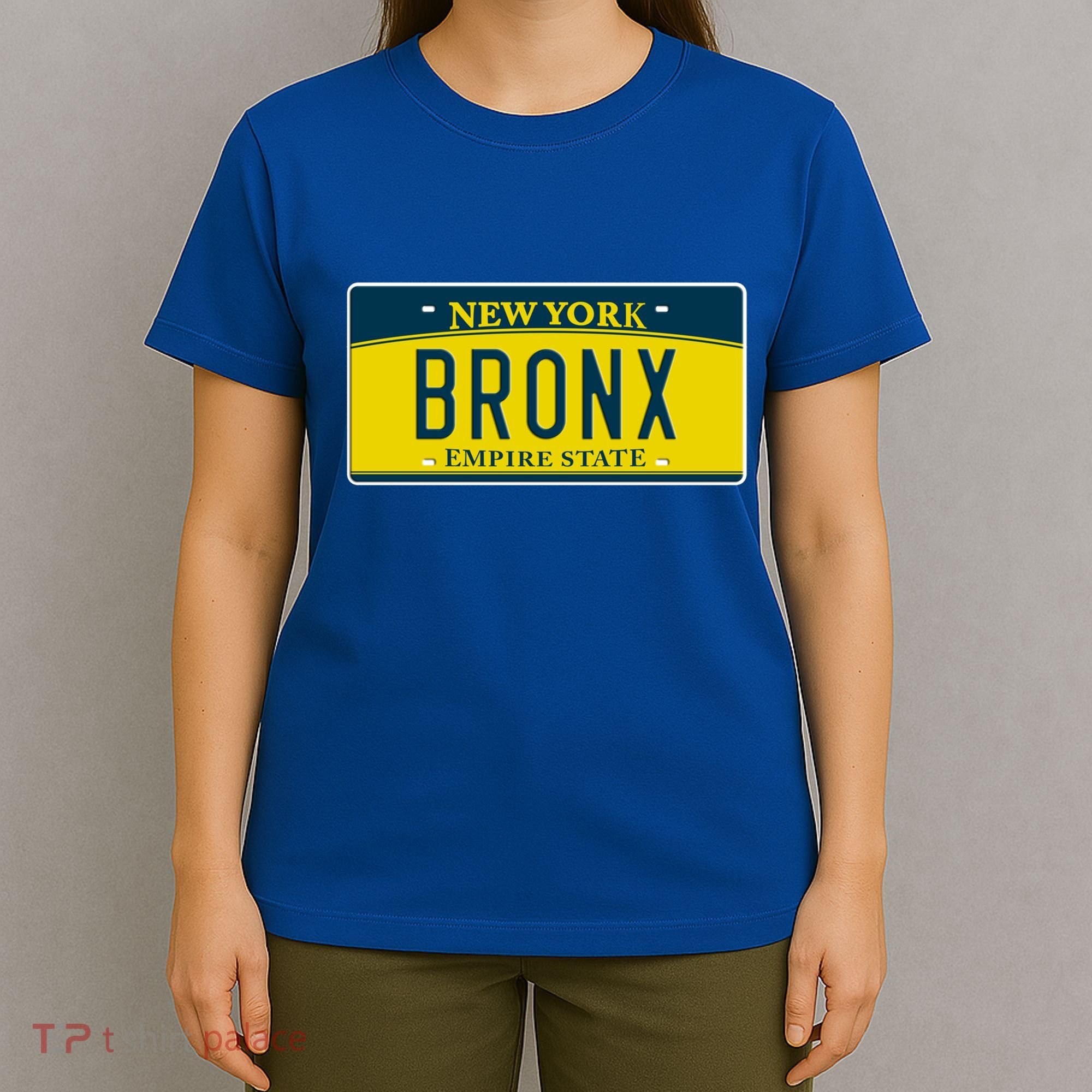 Bronx New York Ny Neighborhood Hometown License Plate Funny Gift T-Shirt