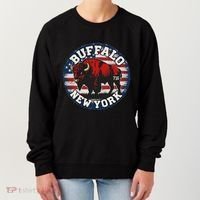 Buffalo New York 716 Area Code Bison Wny Bflo Pride Women's Sweatshirt thumb 0