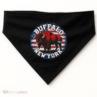 Buffalo New York 716 Area Code Bison Wny Bflo Pride USA-Made Doggie Bandana thumb 0