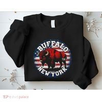 Buffalo New York 716 Area Code Bison Wny Bflo Pride Sweatshirt thumb 2
