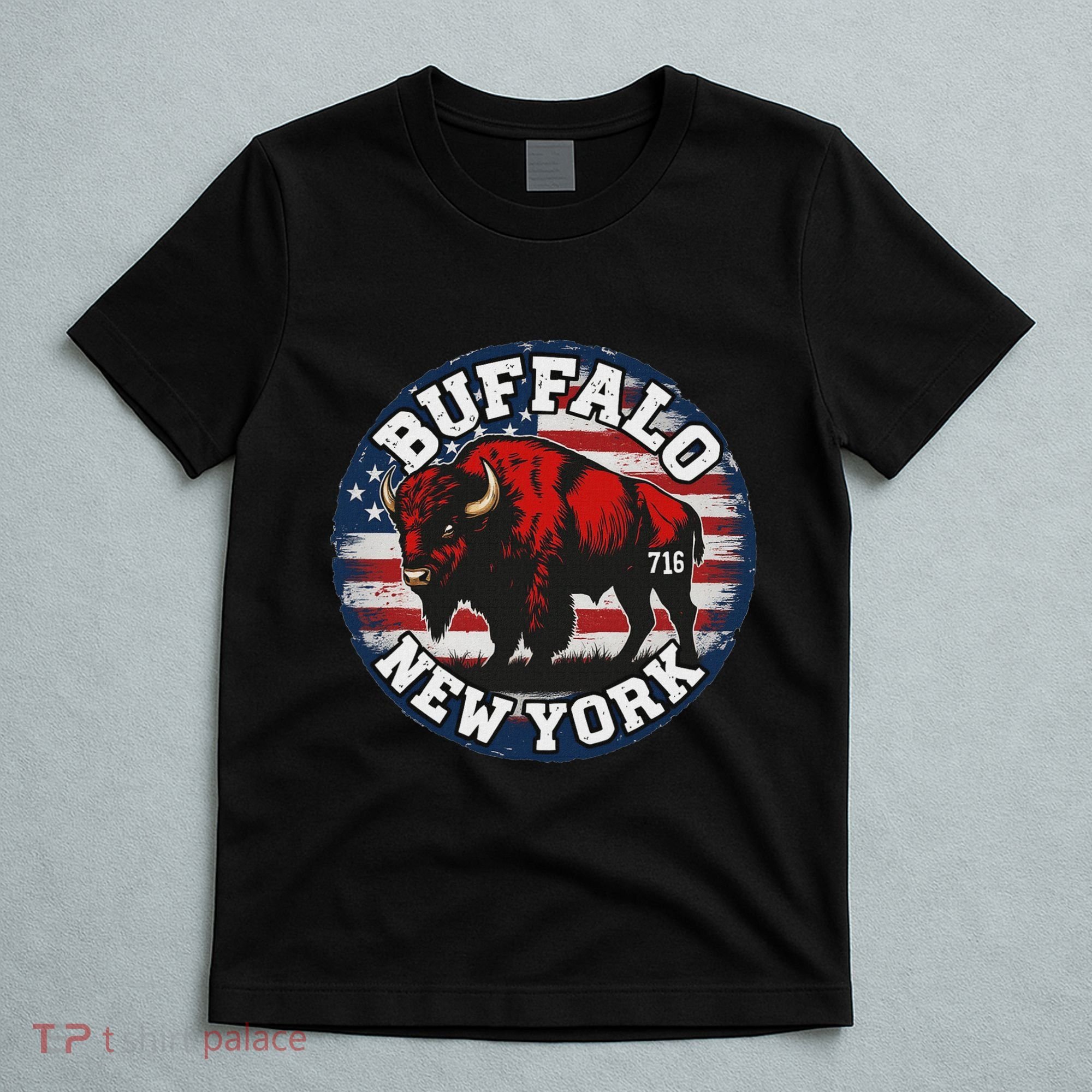 Buffalo New York 716 Area Code Bison Wny Bflo Pride T-Shirt
