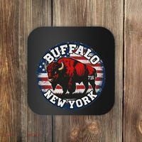 Buffalo New York 716 Area Code Bison Wny Bflo Pride Coaster thumb 0