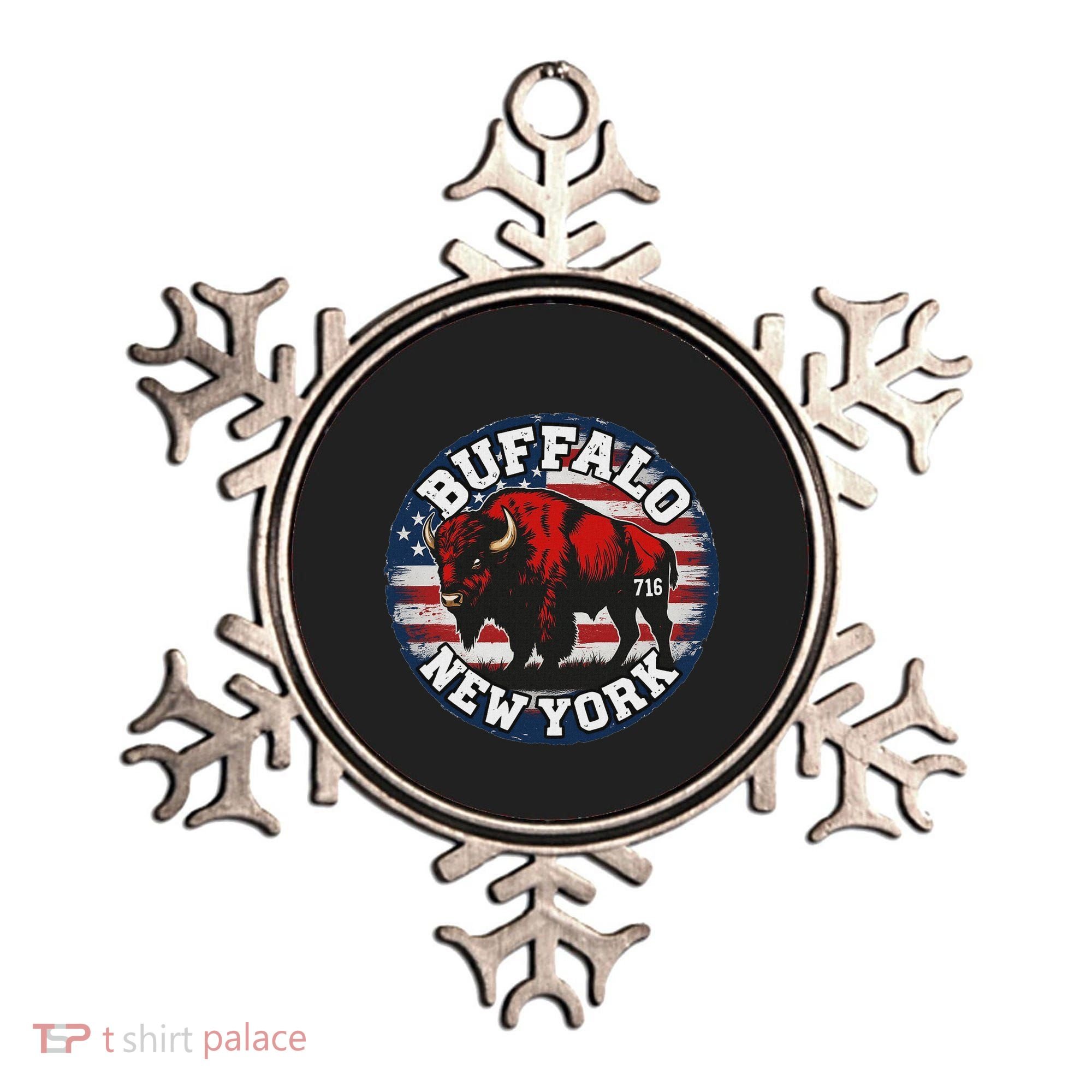 Buffalo New York 716 Area Code Bison Wny Bflo Pride Ornament