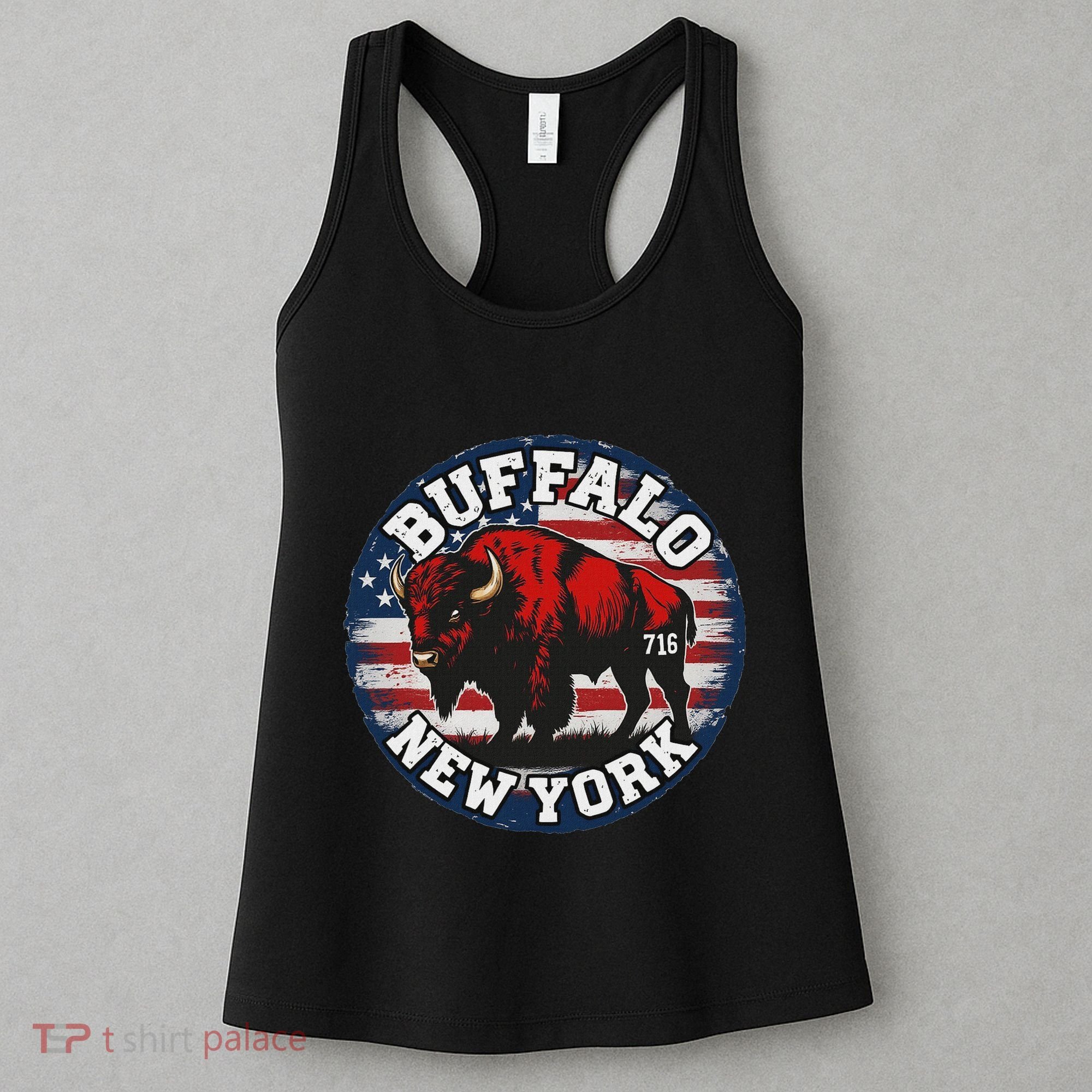 Buffalo New York 716 Area Code Bison Wny Bflo Pride Women's Tank Top