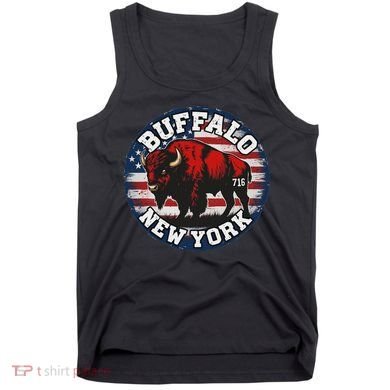Buffalo New York 716 Area Code Bison Wny Bflo Pride Tank Top