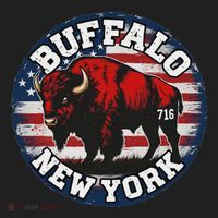 Buffalo New York 716 Area Code Bison Wny Bflo Pride Golf Towel thumb 3