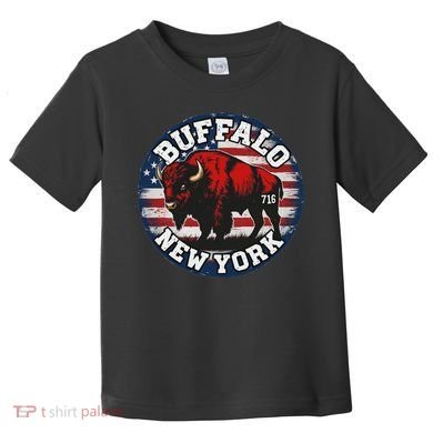 Buffalo New York 716 Area Code Bison Wny Bflo Pride Toddler T-Shirt