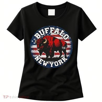 Buffalo New York 716 Area Code Bison Wny Bflo Pride Women's T-Shirt
