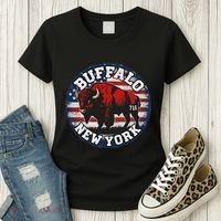Buffalo New York 716 Area Code Bison Wny Bflo Pride Women's T-Shirt thumb 3