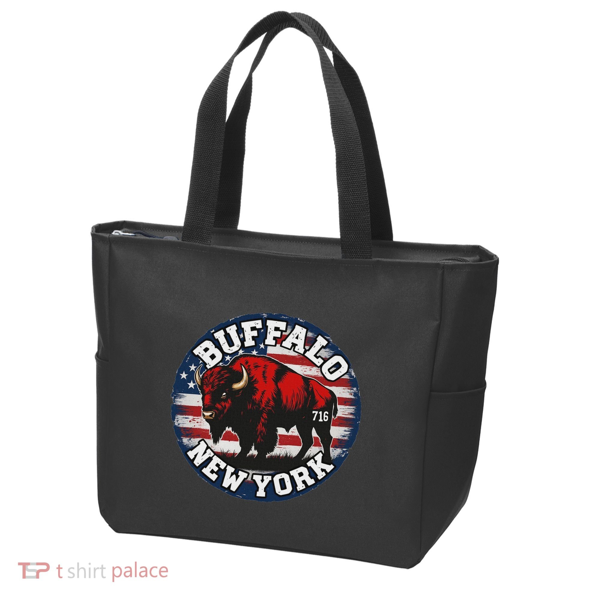 Buffalo New York 716 Area Code Bison Wny Bflo Pride Tote Bag