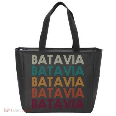 Batavia New York Retro Tote Bag