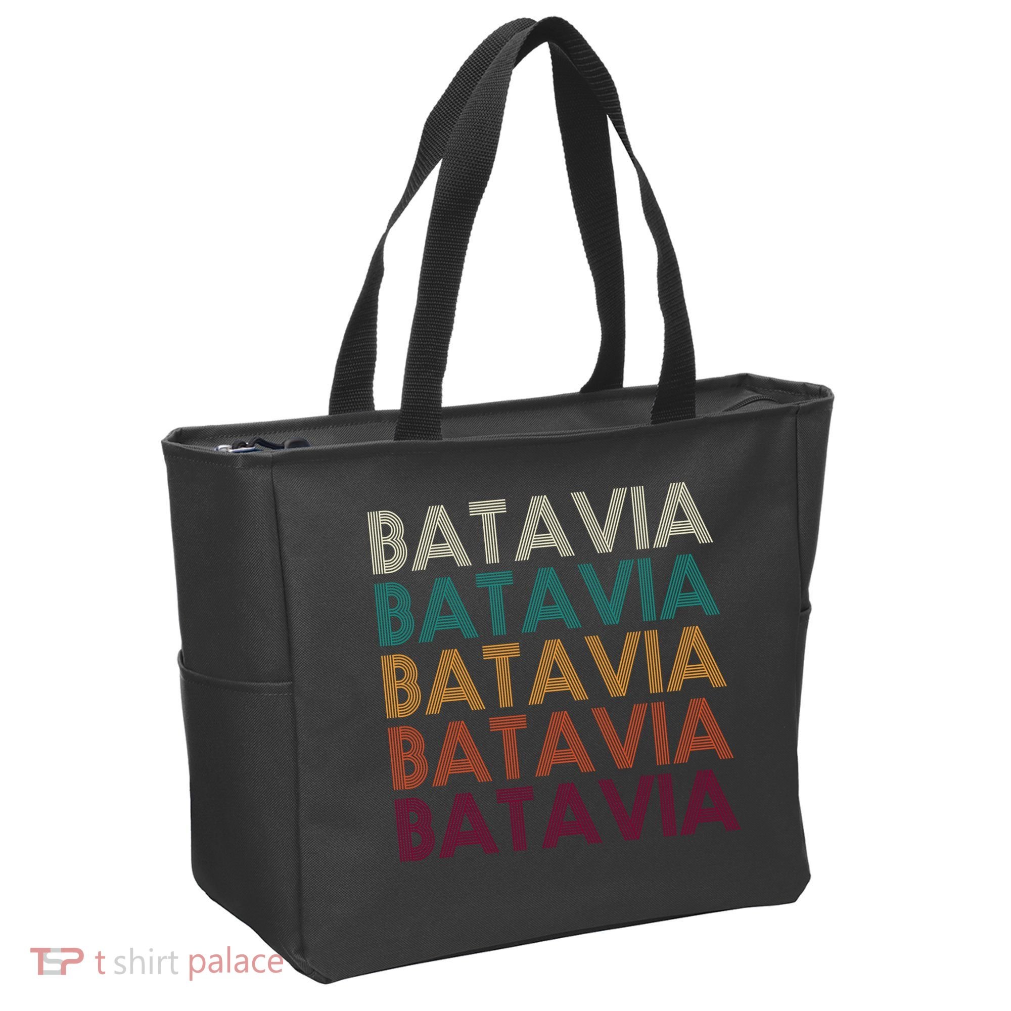 Batavia New York Retro Tote Bag