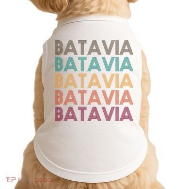 Batavia New York Retro Doggie Tank