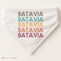 Batavia New York Retro USA-Made Doggie Bandana thumb 0