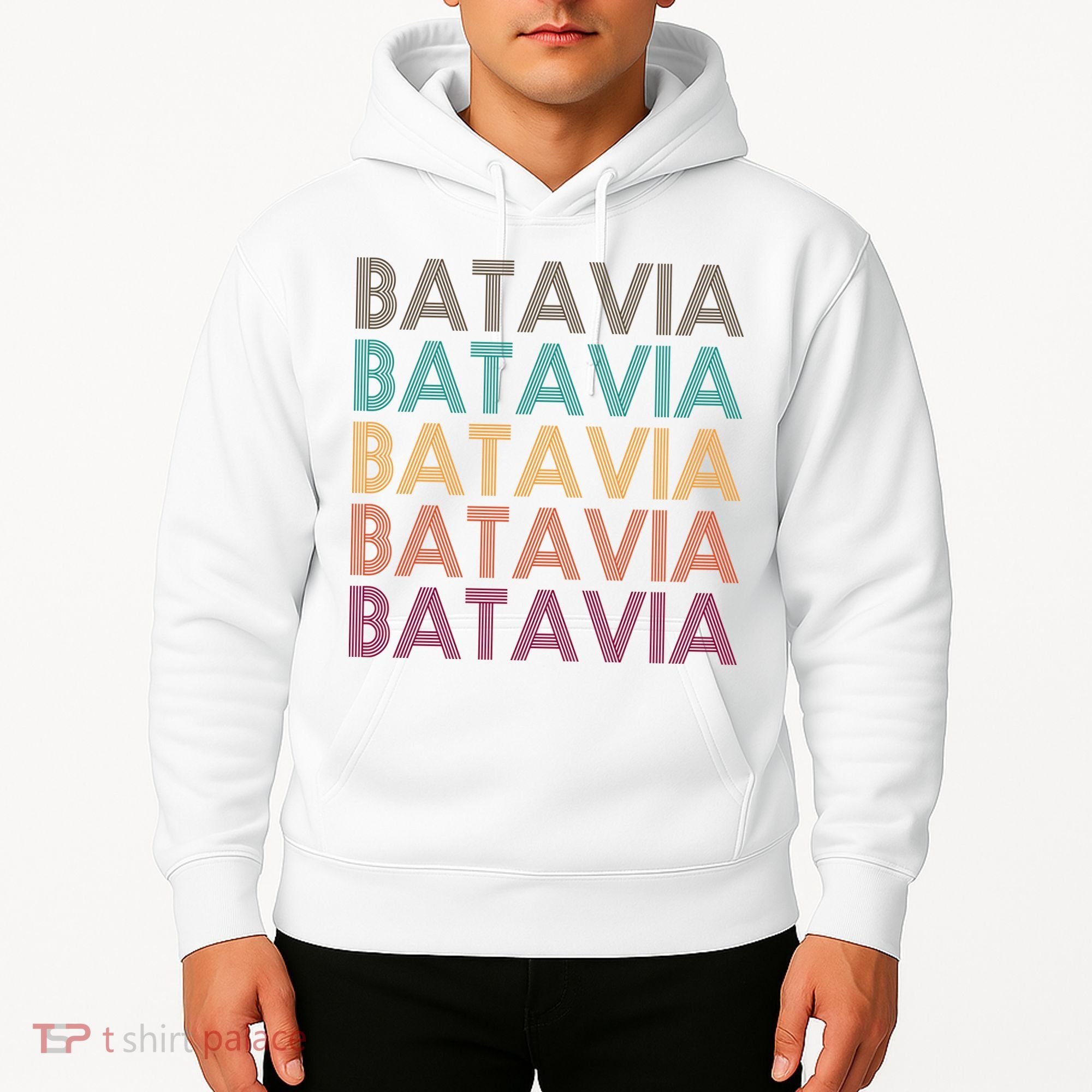 Batavia New York Retro Hoodie