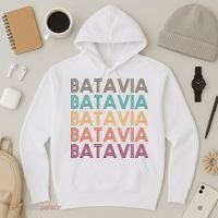 Batavia New York Retro Hoodie thumb 3