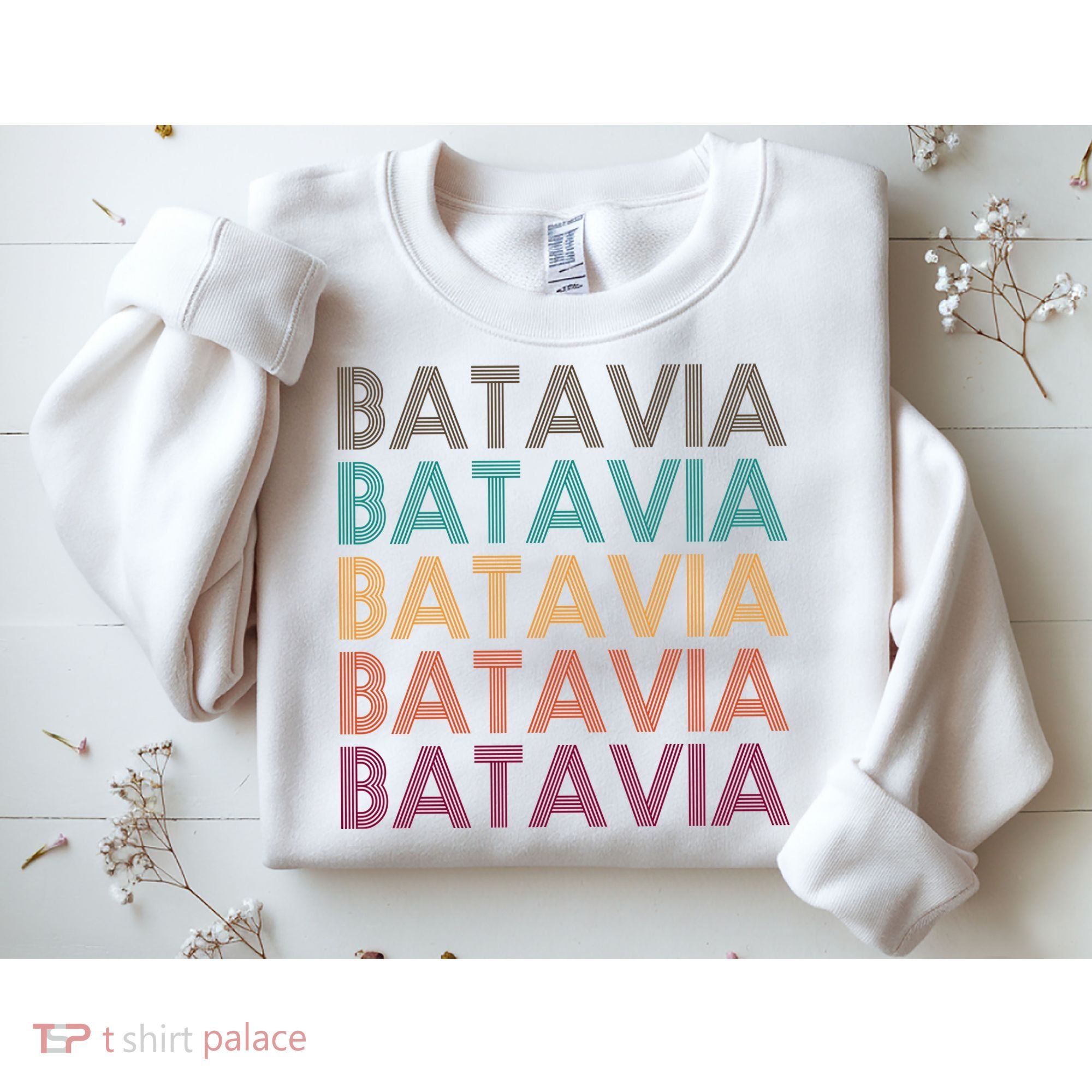 Batavia New York Retro Sweatshirt