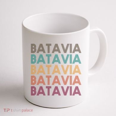 Batavia New York Retro Coffee Mug back