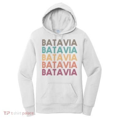 Batavia New York Retro Women's Hoodie