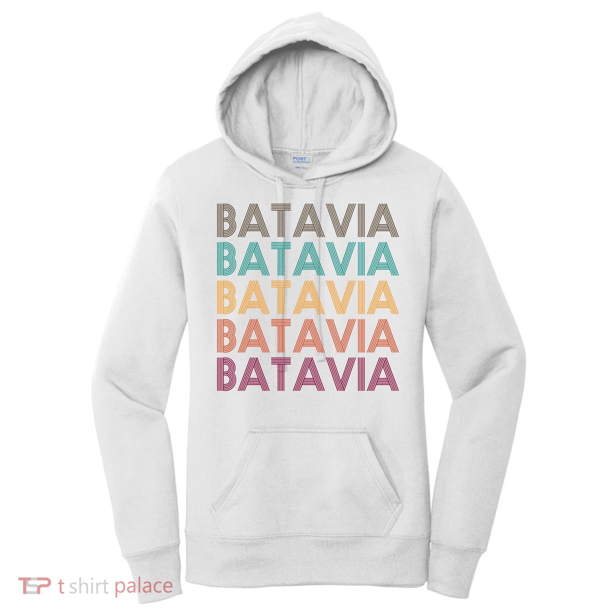 Batavia New York Retro Women's Hoodie