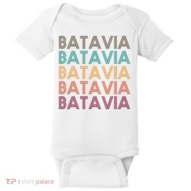Batavia New York Retro Baby Bodysuit
