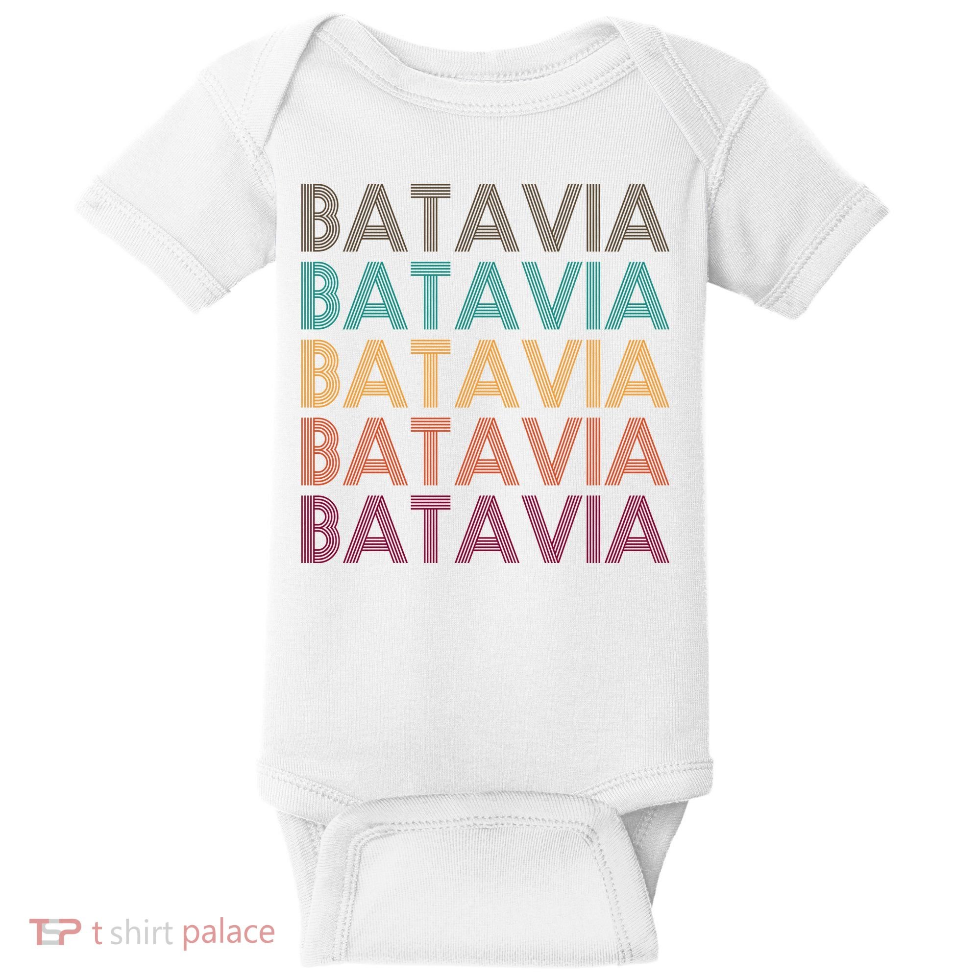 Batavia New York Retro Baby Bodysuit