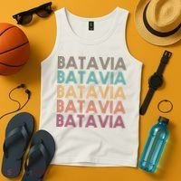 Batavia New York Retro Tank Top thumb 4