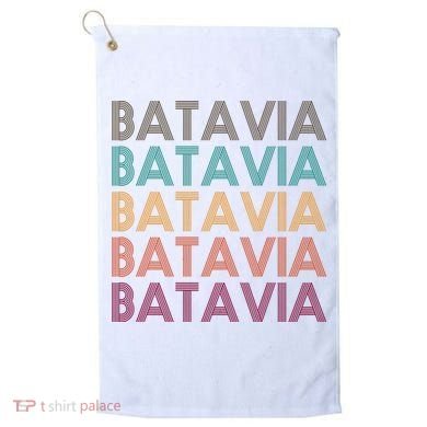 Batavia New York Retro Golf Towel