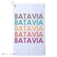 Batavia New York Retro Golf Towel thumb 0
