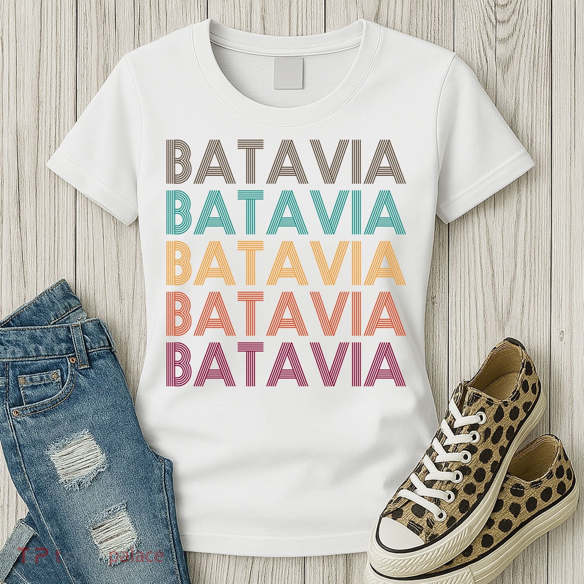 Batavia New York Retro Women's T-Shirt