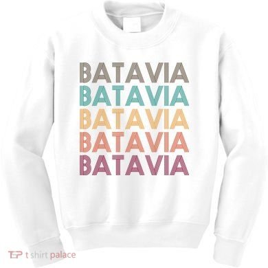 Batavia New York Retro Kids Sweatshirt